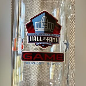 Pro Football Hall of Fame Glass August 8, 2010